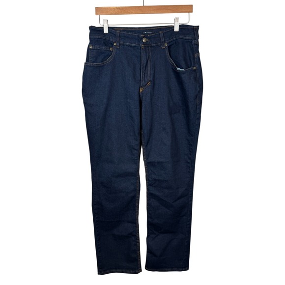 Origin Maine Delta 68 Straight Jean Legit Fit Stretch Made USA‎ Denim 34x32 D68 - Picture 1 of 9